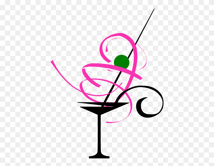 444x593 Pink Martini Glass Clip Art Image Search Results Clipart - Search Clipart