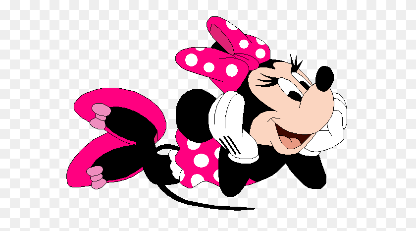 580x406 Minnie Mouse De Color Rosa Png - Minnie Mouse Png