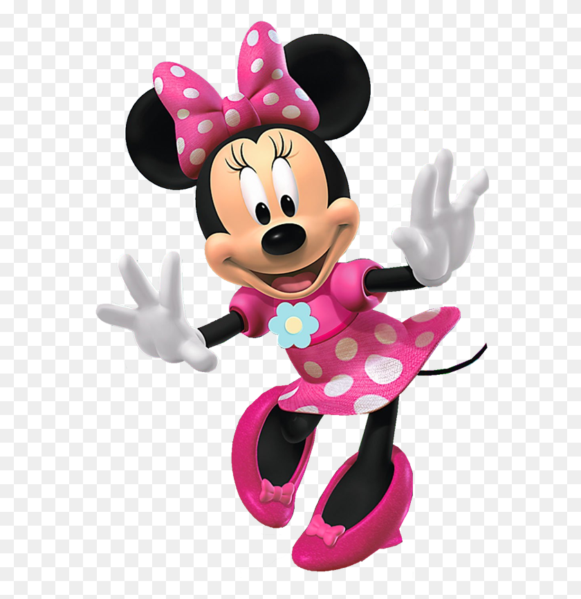 576x806 Minnie Mouse De Color Rosa Png Clipart - Lazo De Minnie Png