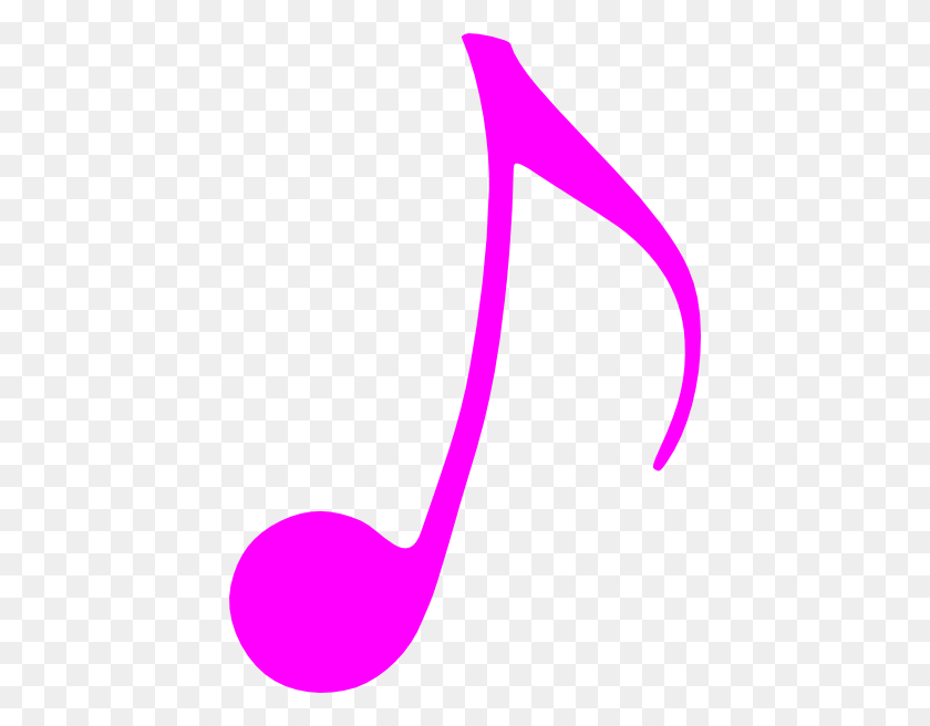 426x596 Розовая Музыкальная Нота Картинки - Музыкальные Ноты Клипарт