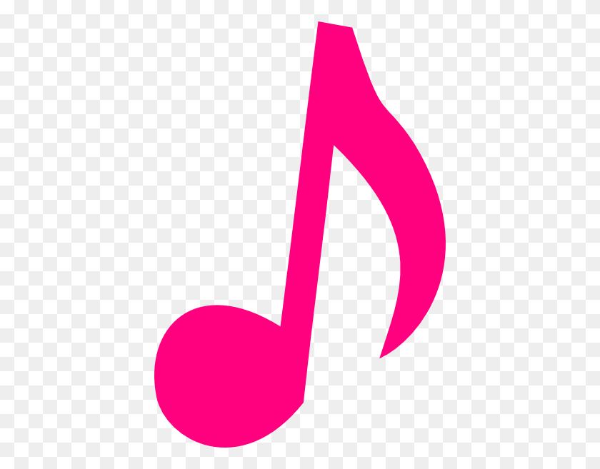408x597 Pink Music Notes Clip Art Pink Music Note Clip Art Srp - Walkman Clipart