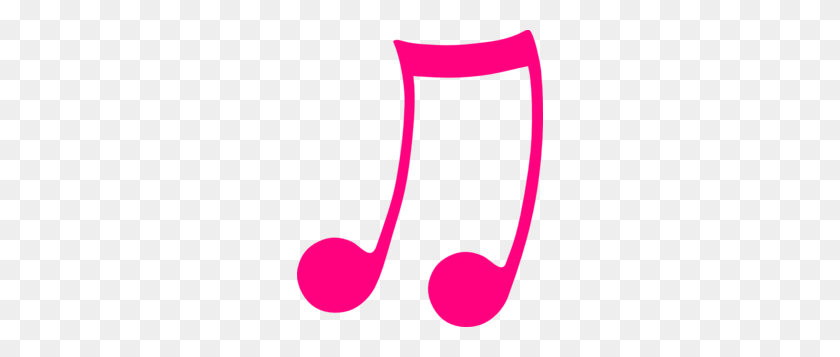 246x297 Pink Musical Note Clip Art - Music Teacher Clipart