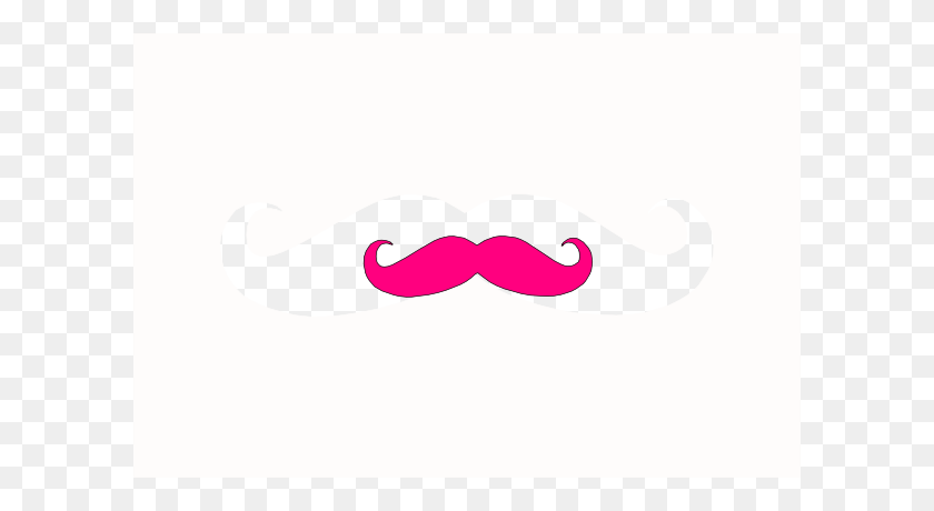 600x400 Pink Mustache Clip Art - Mustache Clipart Free