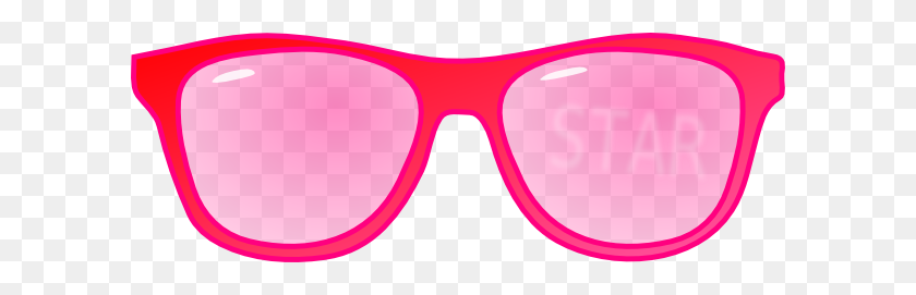 600x211 Pink Nerd Glasses Clipart - Heart Glasses Clipart