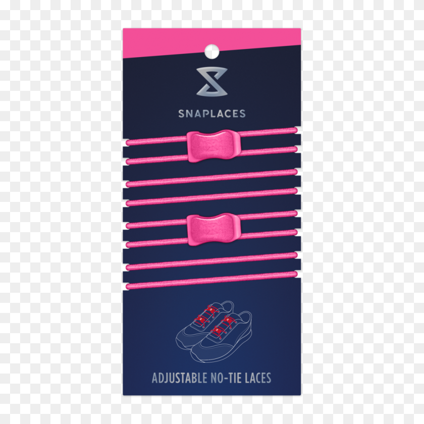 1024x1024 Pink No Tie Shoelaces Performance Lace Clip Locks Snaplaces - Lace PNG