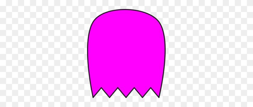 261x297 Pink Pacman Ghost Clip Art - Pac Man Ghost PNG