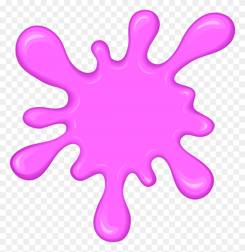 7751x8000 Pink Paint Splatter Transparent Clip - Paint PNG