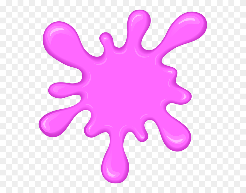 581x600 Pink Paint Splatter Transparent Clip Art The Side Business - Paint Splash Clipart