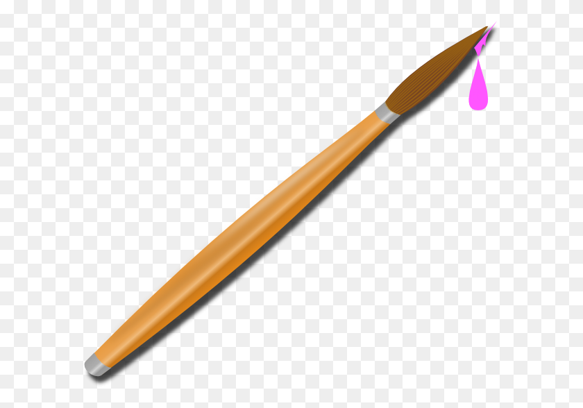 600x528 Pink Paintbrush Png, Clip Art For Web - Fireworks PNG Gif