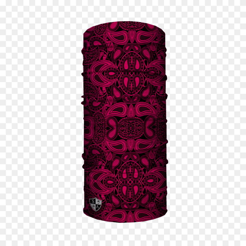 1000x1000 Pink Paisley Design Face Shield - Paisley PNG