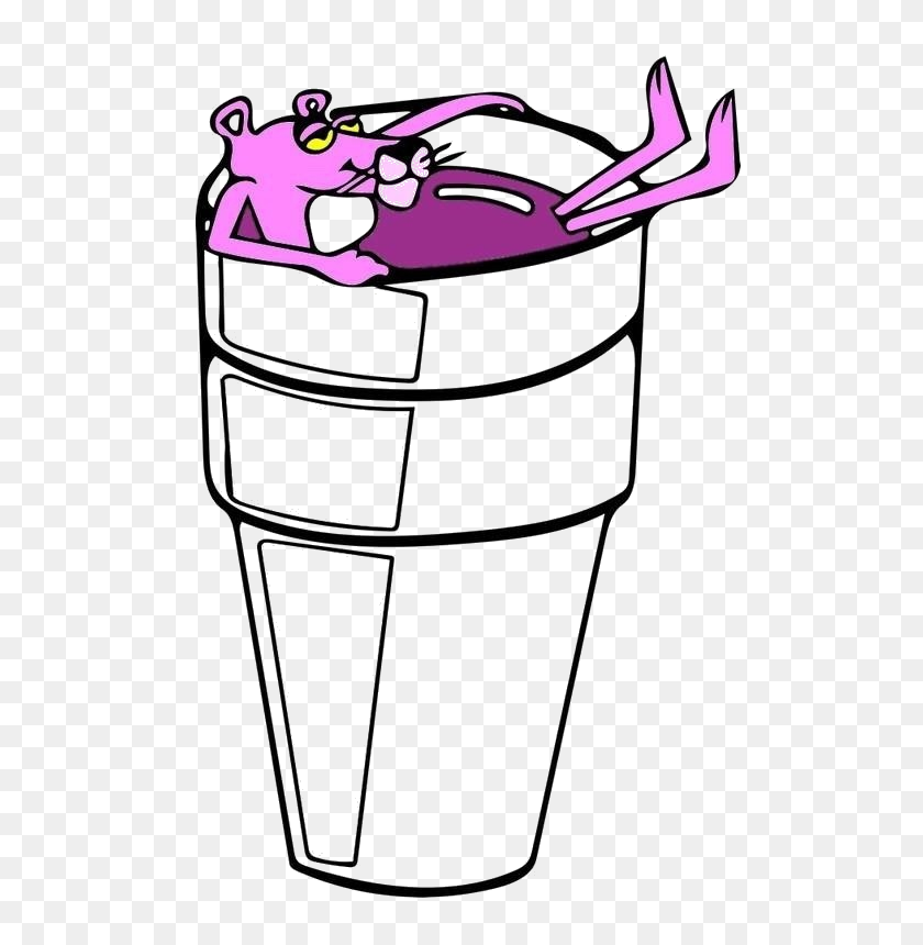 600x800 Pink Panther Purple Lean - Pink Panther Clipart