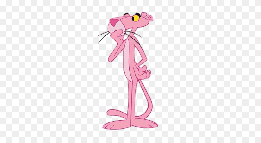 400x400 Pink Panther Thinking Transparent Png - Pink Panther Clipart