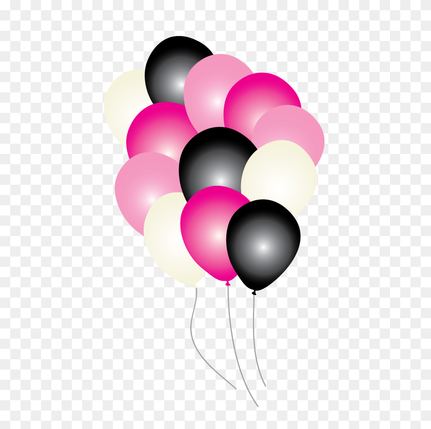 468x776 Pink Paris Party Balloons Just Party Supplies Nz - Pink Balloons PNG