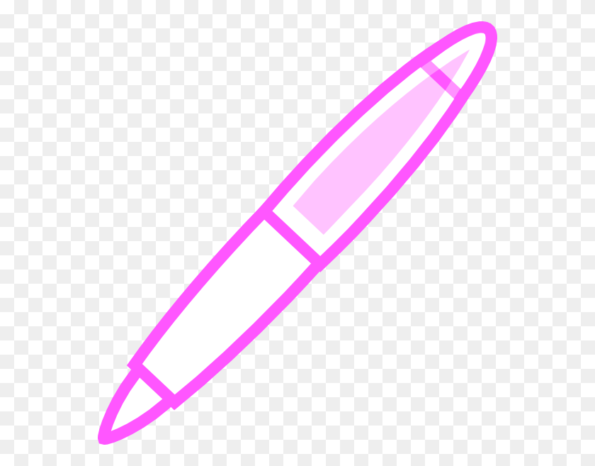 564x597 Pink Pen Clip Art - Pen Clipart Transparent