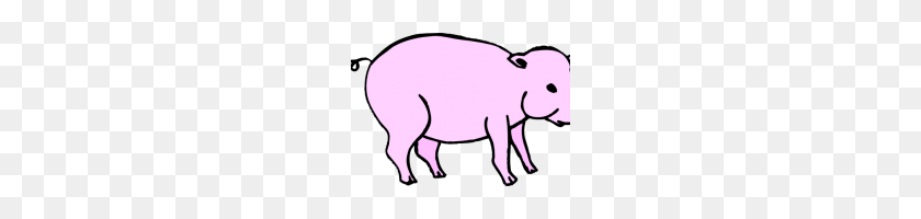 200x140 Pink Pig Clipart Pink Pig Clip Art - Pig Clip Art