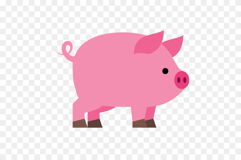 500x500 Иконки Розовая Свинья - Свинья Png