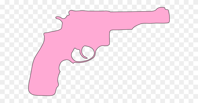 600x378 Розовый Пистолет Барби Клипарт - Мультфильм Пистолет Png