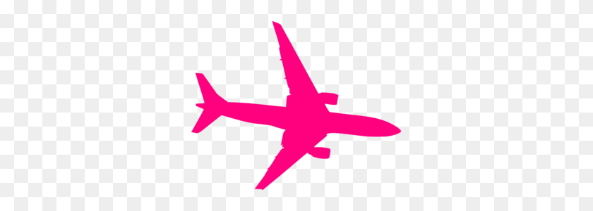 297x240 Pink Plane Clip Art - Plane Flying Clipart