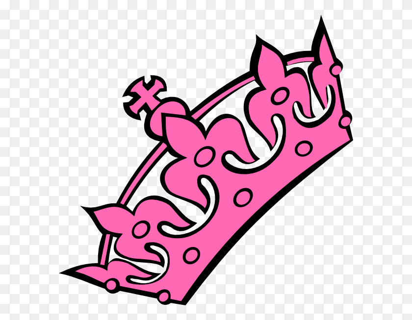 600x593 Imágenes Prediseñadas Gratuitas De Pink Princess Crowns Logo - Crown Images Clipart