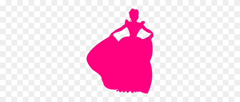 234x298 Pink Princess Silhouette Clip Art - Robe Clipart