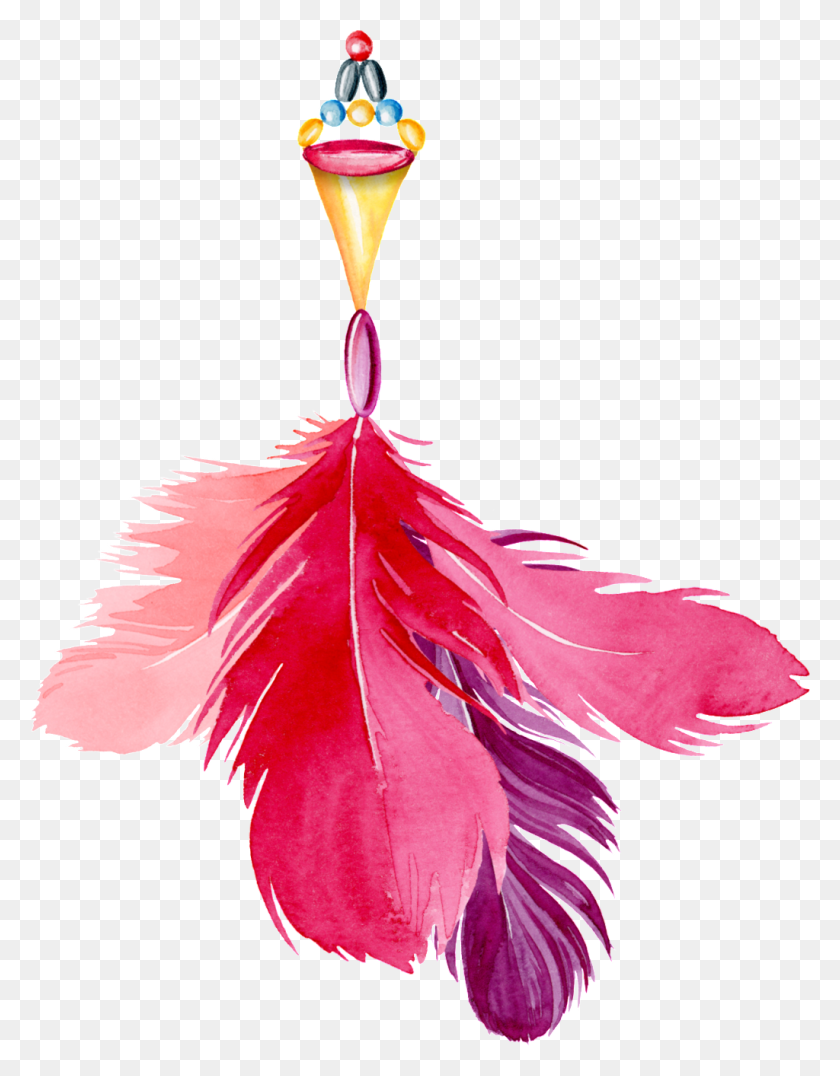 1024x1335 Pink Purple Watercolor Hand Painted Feather Transparent Free Png - Purple Watercolor PNG
