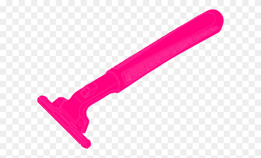 600x448 Pink Razor Clip Art - Shaving Clipart