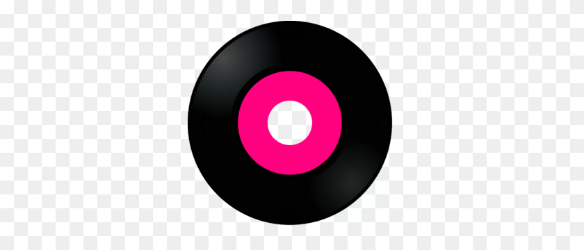 300x300 Pink Record Clip Art Relay For Life Theme Art - 60-Летие Клипарт