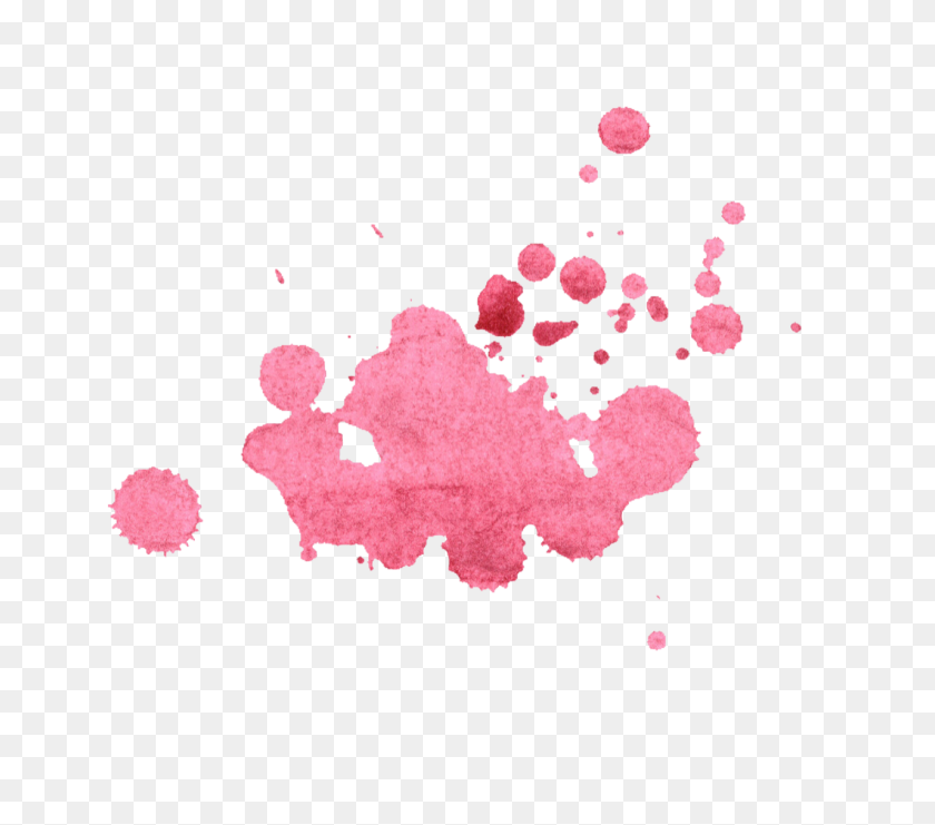 1280x1119 Pink Red Paint Watercolor Watercolour Splatter Paintspl - Watercolor Splatter PNG