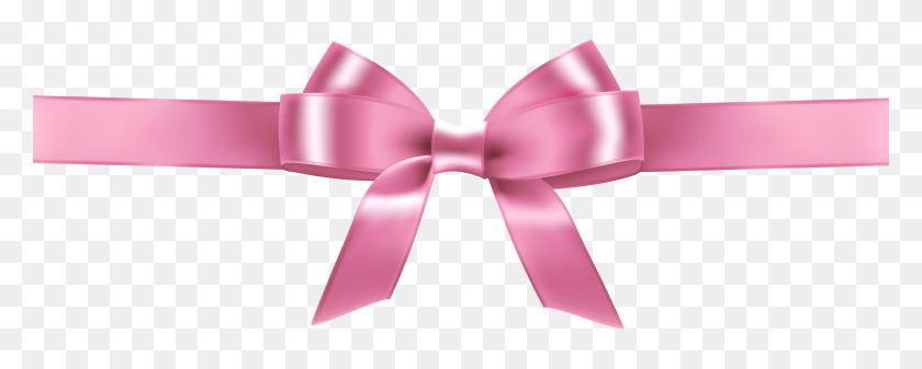 4000x1423 Розовая Лента Границы Клипарт Картинки - Картинки С Розовой Лентой