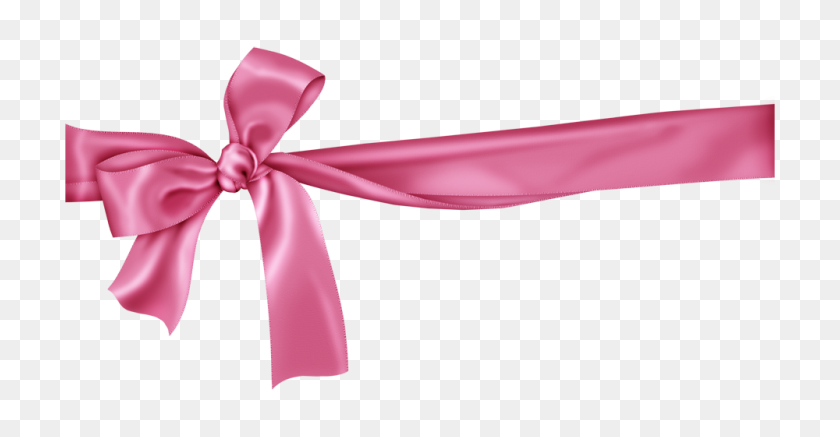 1000x484 Pink Ribbon Bow Png Png Image - Pink Bow PNG