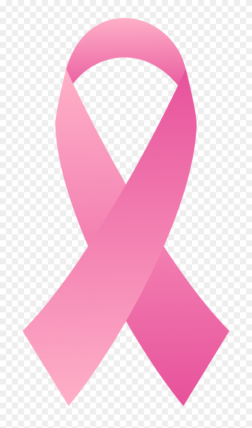 800x1400 Pink Ribbon Breast Cancer Ribbon Pink Breast Clip Art Outline - Cancer Ribbon Clipart