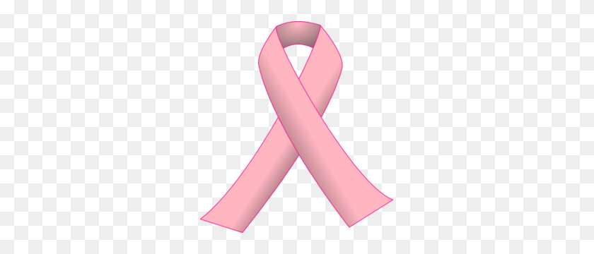 273x300 Pink Ribbon Clipart - Pink Banner Clipart