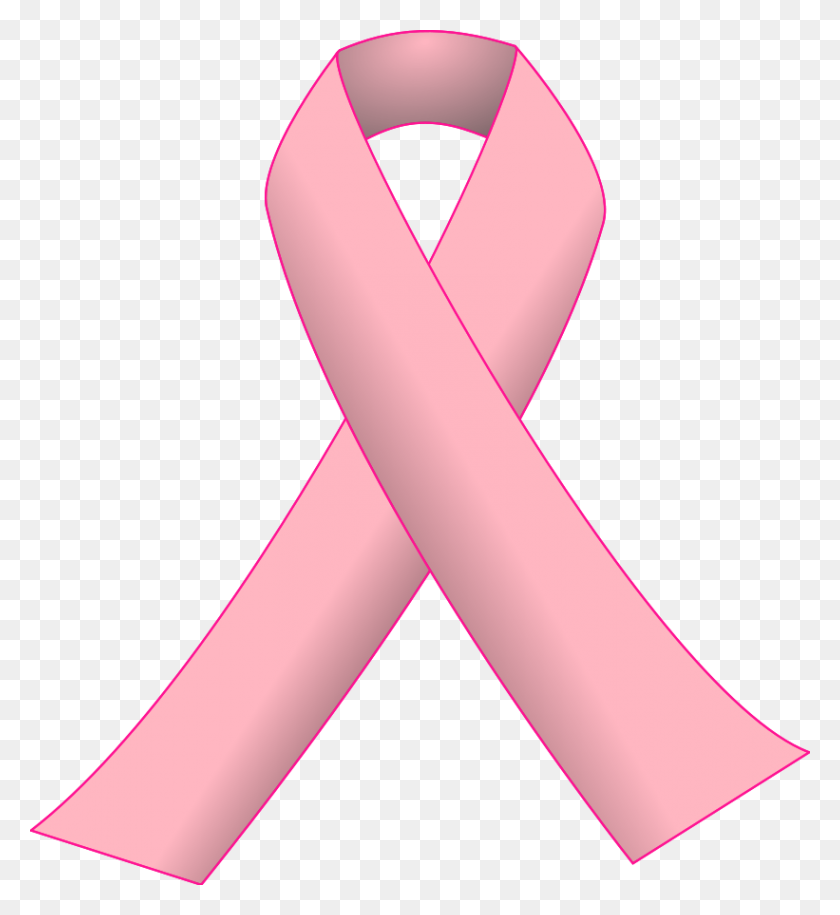 821x900 Pink Ribbon Clipart - Pink Dress Clipart