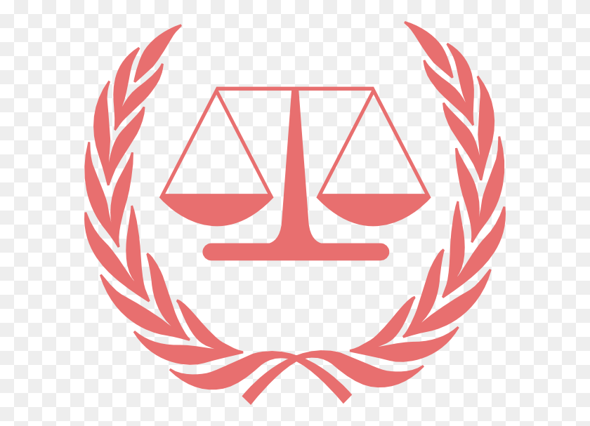 600x547 Pink Scales Justice Clip Art - Scales Of Justice PNG