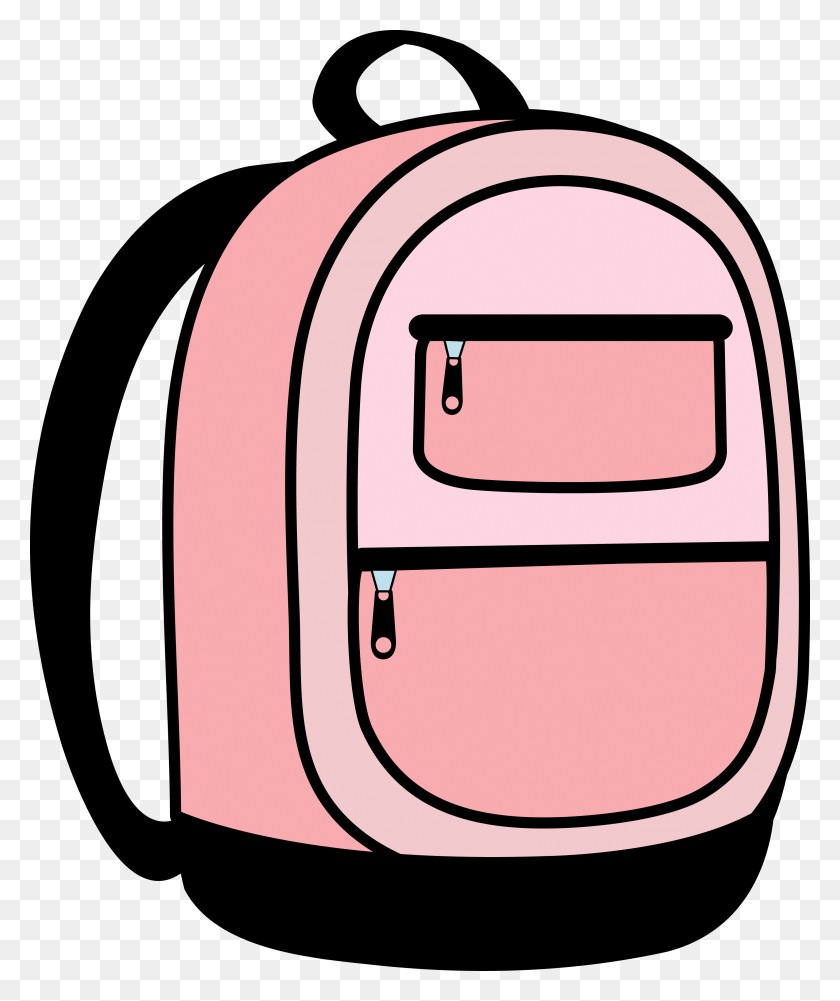 2919x3525 Pink School Cliparts - School Bag Clipart