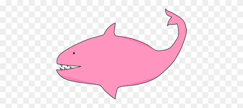 450x315 Pink Shark Cartoonclip Art Clipart - Shark Clipart Transparent