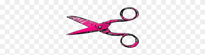 298x165 Pink Shears Clip Art - Shears Clipart