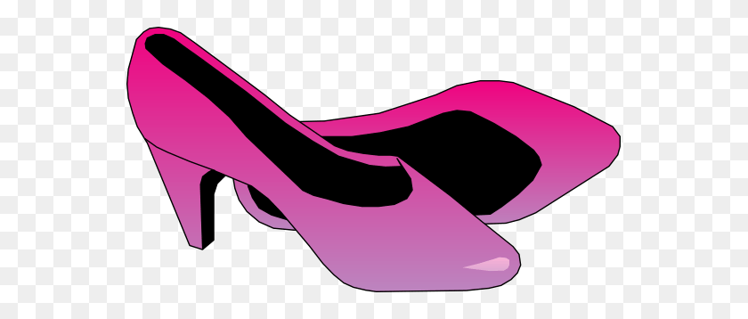 555x298 Pink Shoes Cliparts - Stiletto Heels Clipart