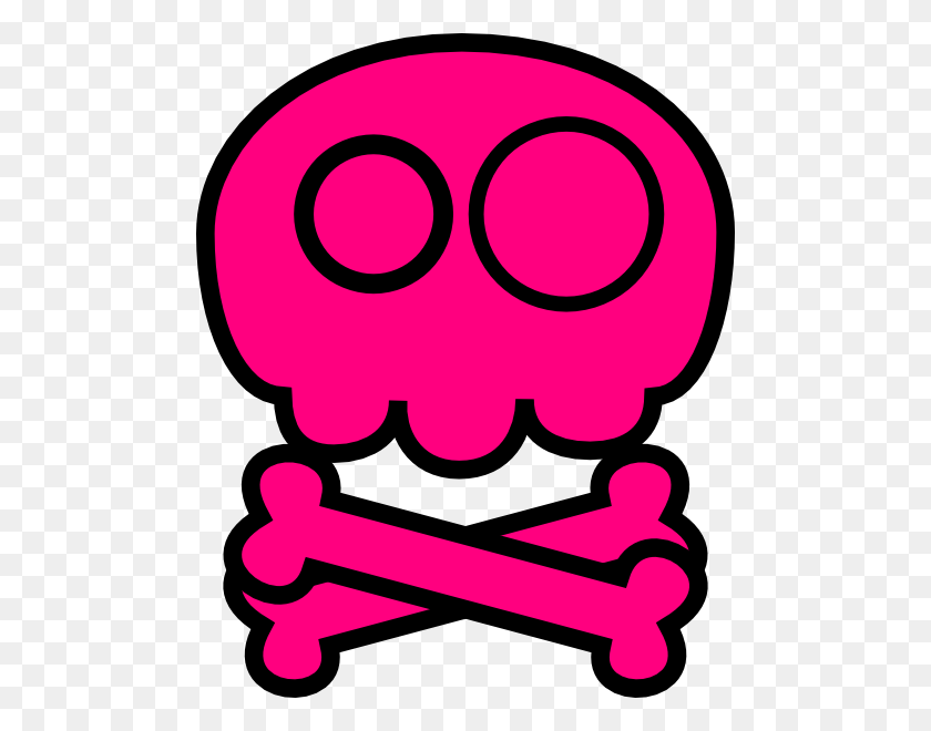 486x600 Pink Skull Clip Art - Dancing Skeleton Clipart