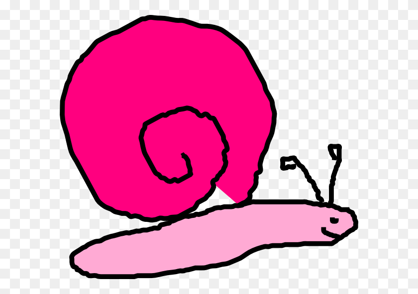 600x531 Pink Snail Clip Art - Snail Clipart