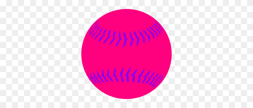 300x300 Pink Softball Clip Art - Girl Softball Clipart