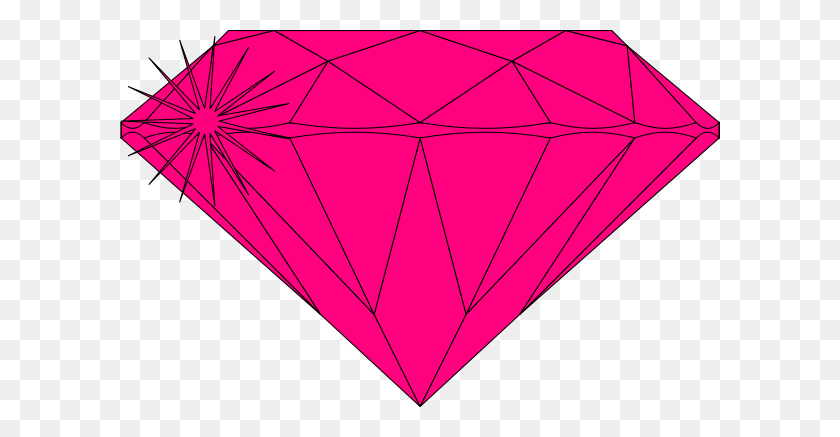 600x377 Pink Sparkle Diamond Clip Art - Sparkle Clipart