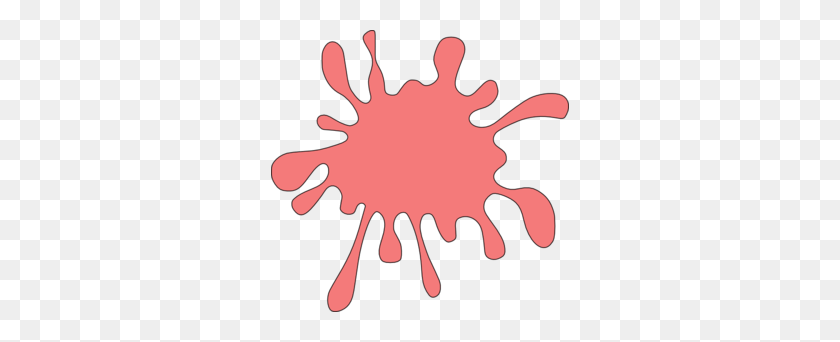 298x282 Pink Splotch Clip Art - Spill Clipart