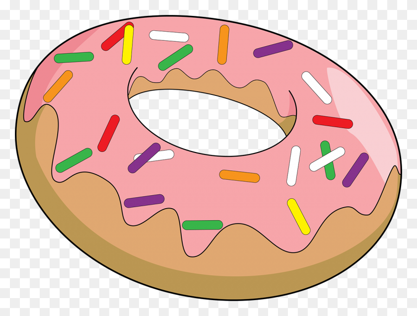 Pink Sprinkle Donut On Behance - Sprinkle Donut Clipart