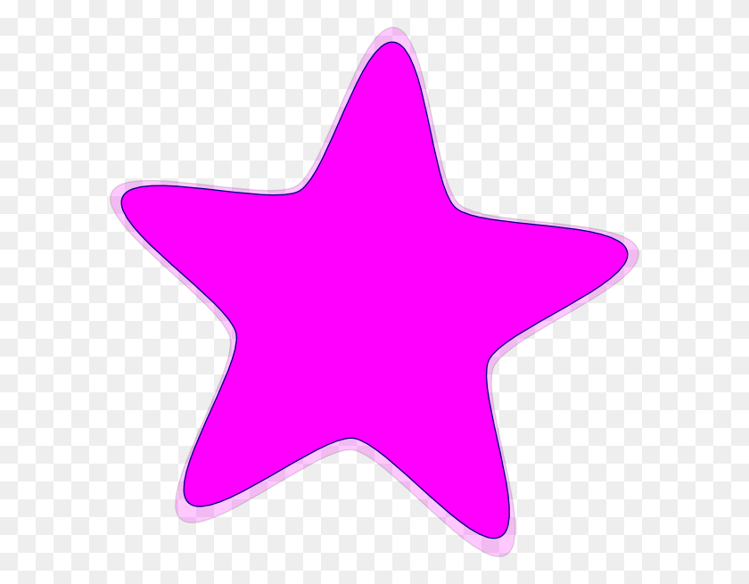 594x595 Pink Star Clip Art - Western Star Clip Art