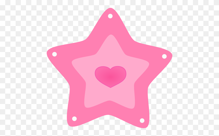 482x463 Коллекция Клипартов Розовая Звезда - Клипарт Розовая Звезда