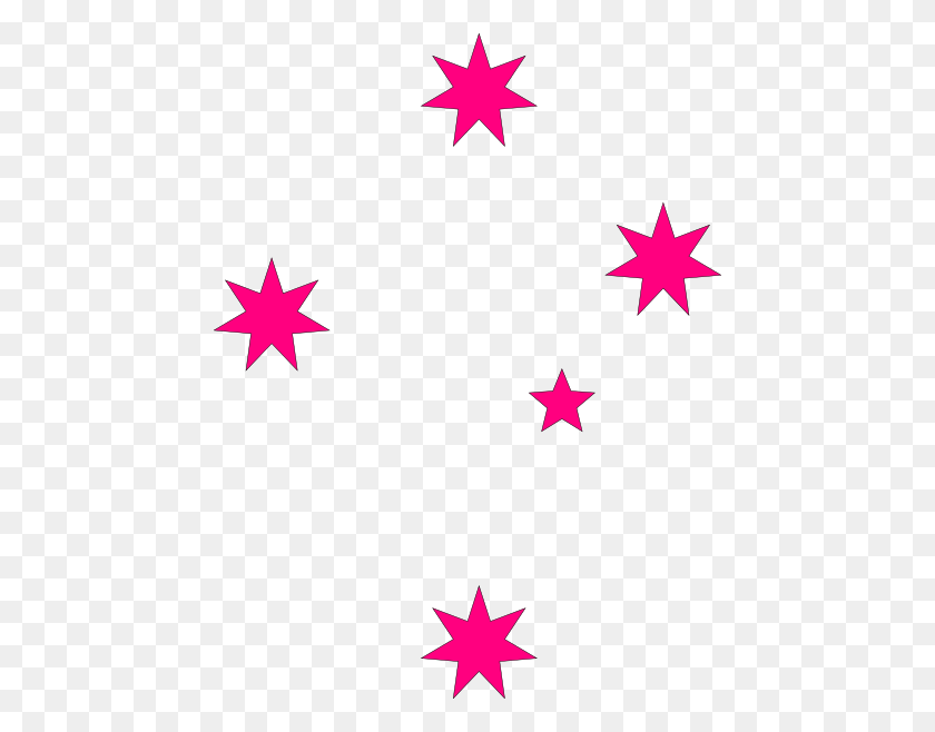 456x598 Pink Stars Clip Art - Pink Star Clipart
