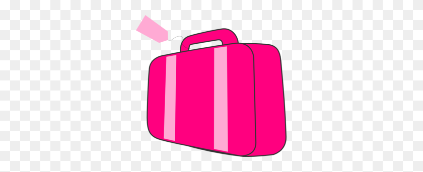 299x282 Pink Suitcase Clip Art - Open Suitcase Clipart