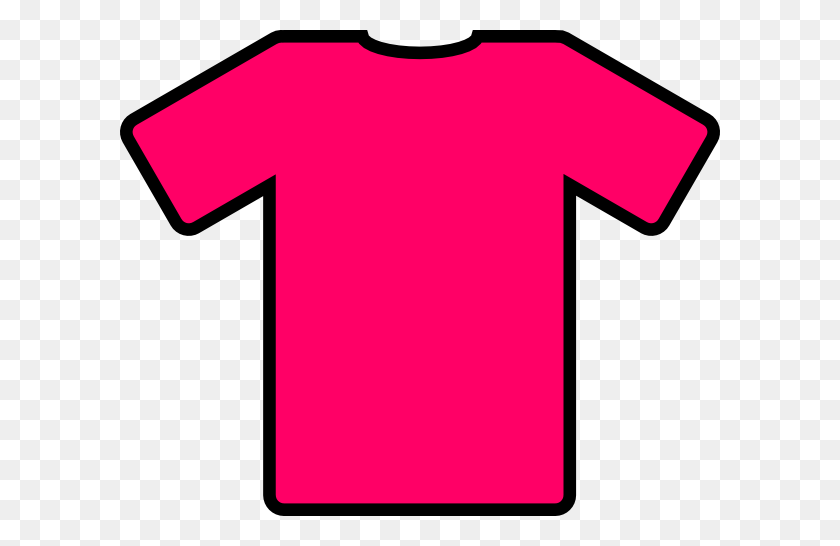 600x486 Pink T Shirt Clip Art - Tshirt Outline Clipart