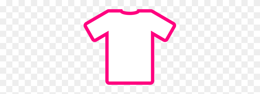 299x246 Pink T Shirt Thick Clip Art - Pink Shirt Clipart